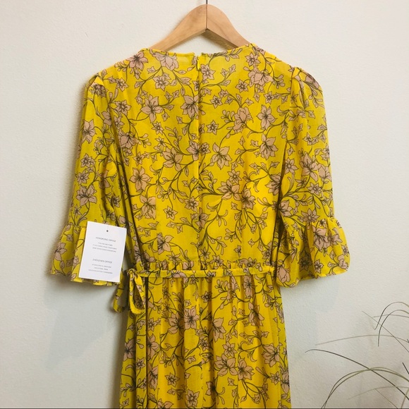 Avec Le Filles Yellow Floral Dress - Picture 8 of 11